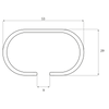 Bagażnik dachowy G3 Clop infinity alu 77 cm - 115 cm