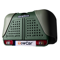 Box transportowy na hak holowniczy TowBox V2 Dog zielony