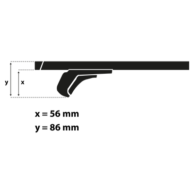Bagażnik dachowy G3 Clop airflow 127 cm