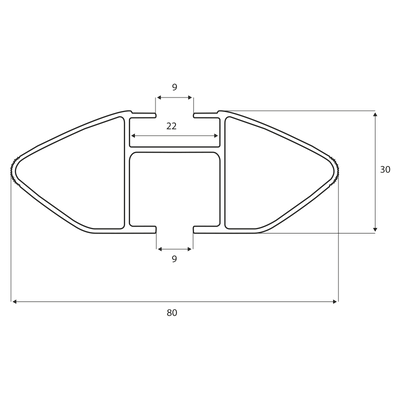Bagażnik dachowy G3 Clop airflow 110 cm