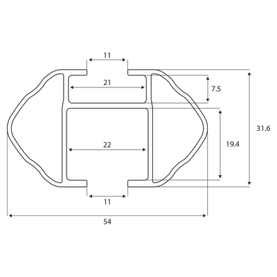 Bagażnik dachowy Menabo PickUp 135 cm