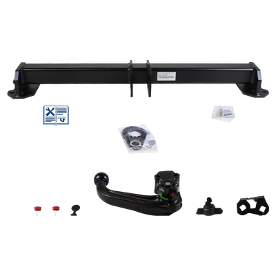 Westfalia hak holowniczy wypinany wraz z TowTec zestawem elektrycznym 7biegunowy specyficzna