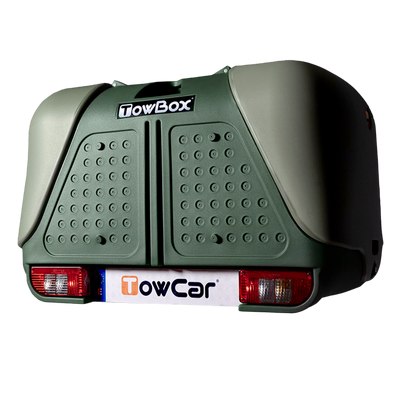 Box transportowy na hak holowniczy TowBox V2 zielony