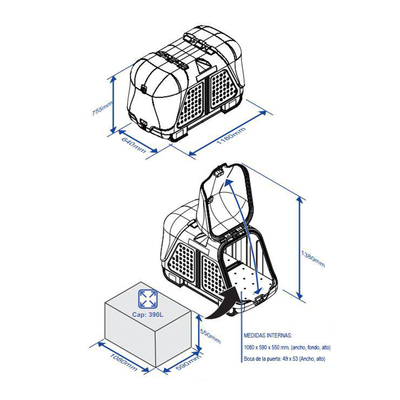 Box transportowy na hak holowniczy TowBox V2 czarny